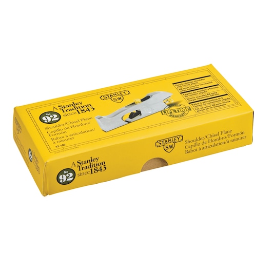 Number 92 sweetheart shoulder / chisel plane in cardboard packaging.
