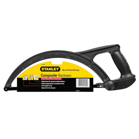 12 inch composite hacksaw in boxed packaging.