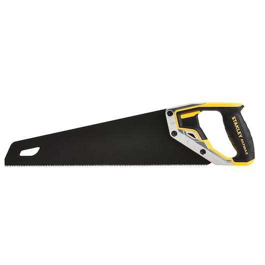 Profile of 15 inch fatmax tri material hand saw.