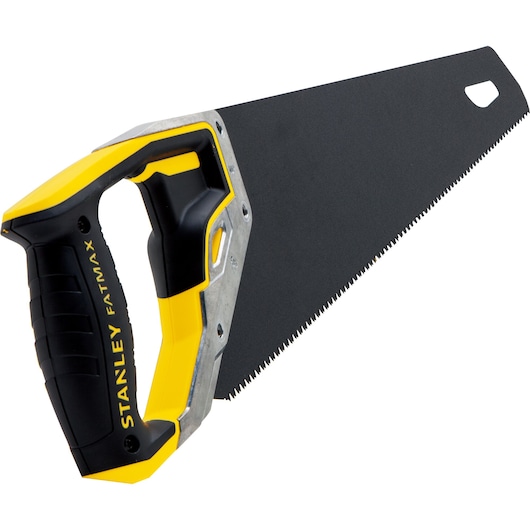 Right profile of 15 inch fatmax tri material hand saw.