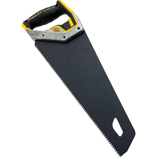 Right profile of 15 inch fatmax tri material hand saw.