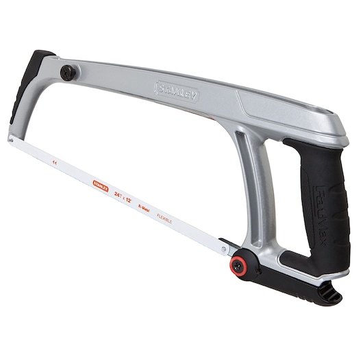 Right profile of 12 inch fatmax high tension hack saw.