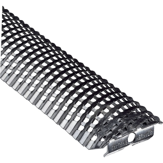 Profile of 10 inch surform half round regular replacement blade.