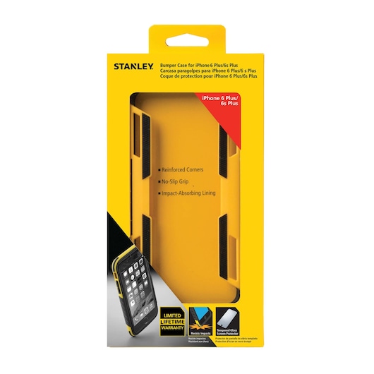 Bumper case for i phone 6 plus or 6 S plus in packaging.