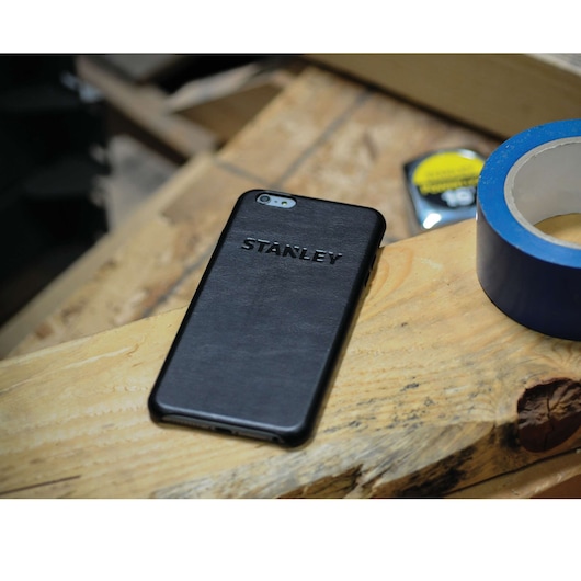 Genuine leather case for i phone 6 plus or 6 S plus on a table.