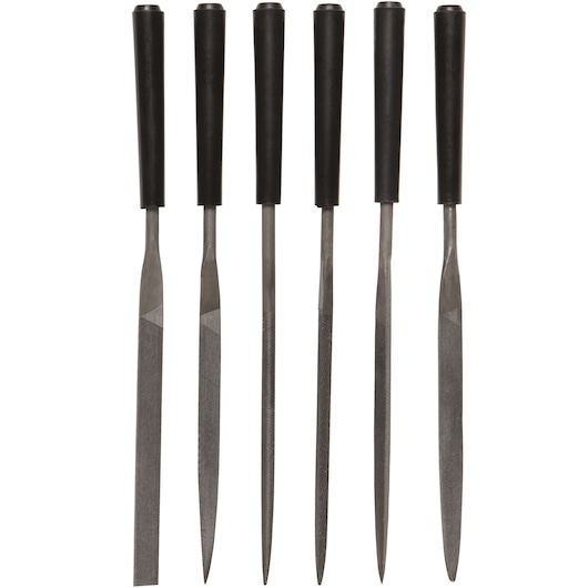 Profile of 6 piece hobby file set.