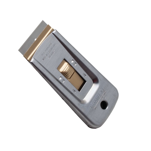 Left profile of razor blade scraper with 5 blades.