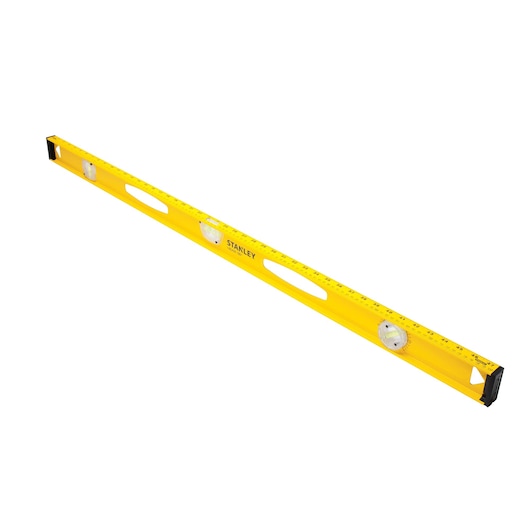 Tilted view of 24 inch I beam 180 level.