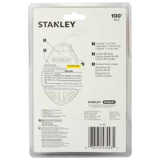 Chalk box set in plastic packaging.