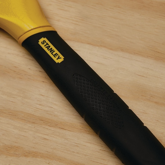 Textured grip for excellent comfort and control feature of 18 inch functional utility bar.