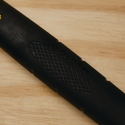 Textured grip for excellent comfort and control feature of 15 inch fat max fubar utility bar.