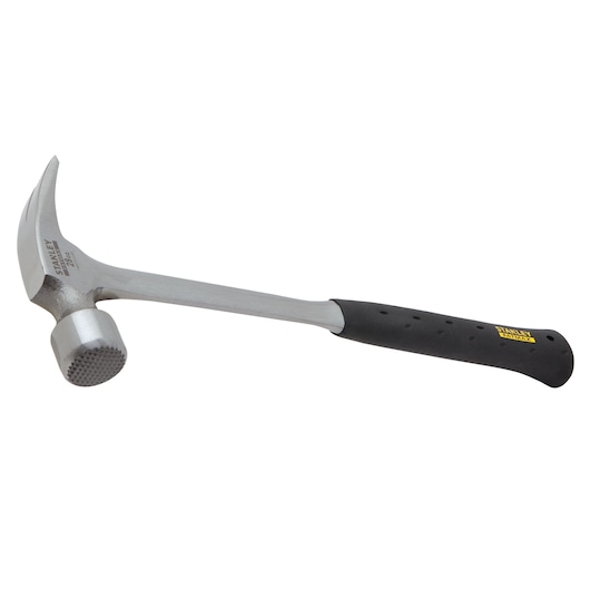 Right profile of fatmax 28 0unce 1 piece steel hammer.