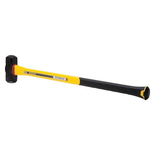 Right profile of 8 pound anti vibe sledge hammer.