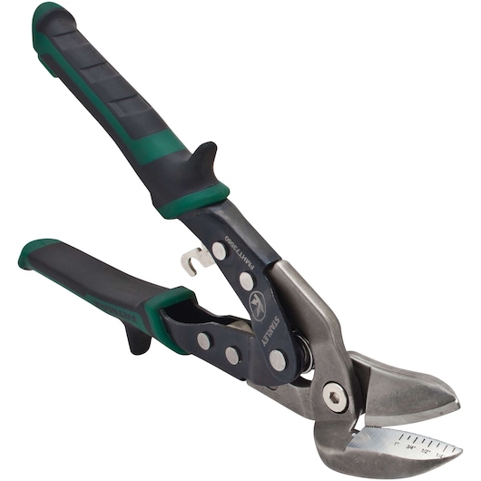 Left profile of fatmax offset right aviation snips.