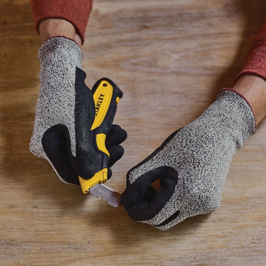 Retractable Utility Knife blade being changed.