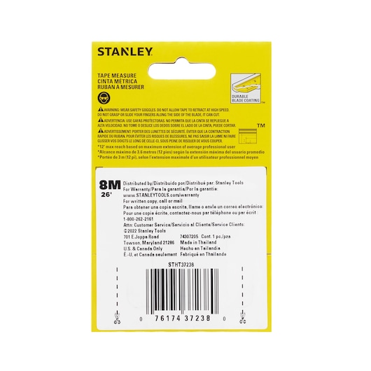 STANLEY Control lock tape measure