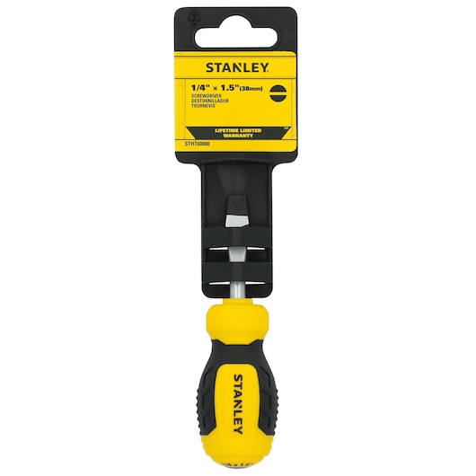Stanley screwdrivers STHT60800 SL 1/4'' x 1.5‘’ in packaging.