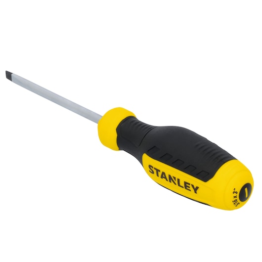 Stanley screwdrivers STHT60802 SL 3/16 x 3‘’ 3/4 forward view.