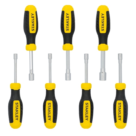 STANLEY 7 pc Metric Nut Driver Set
