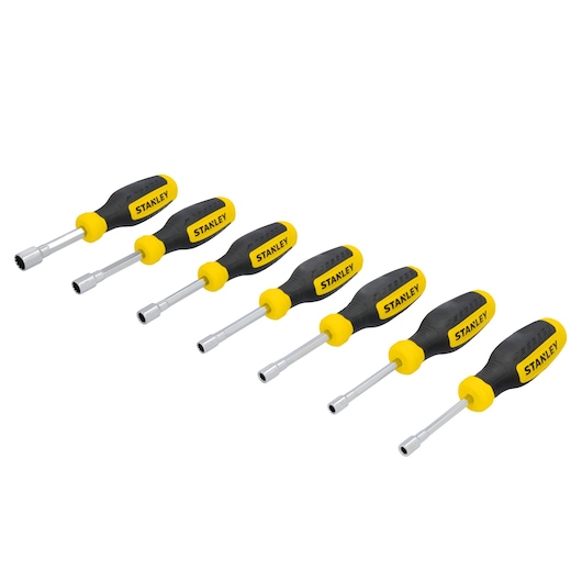 STANLEY 7 pc Metric Nut Driver Set