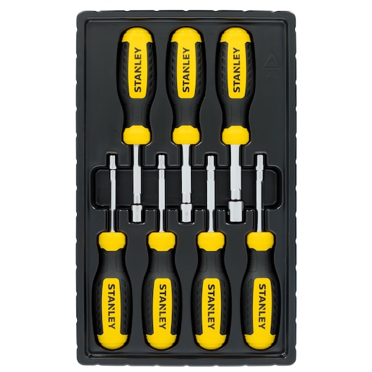 STANLEY 7 pc Metric Nut Driver Set in.tray
