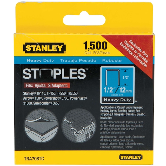 1/2 in Heavy Duty Staples (1500 pc)