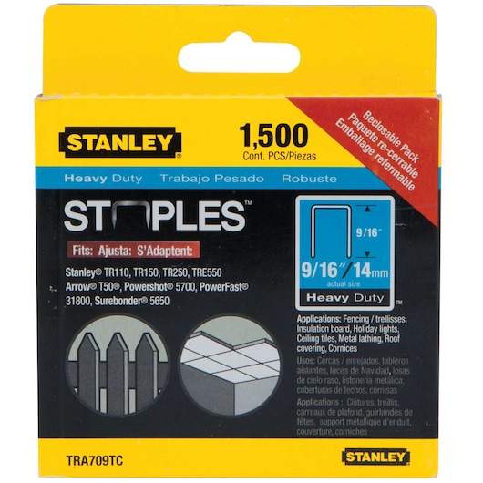 9/16 in Heavy Duty Staples (1500 PK)